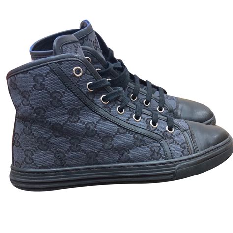 vintage gucci high top sneakers|Gucci monogram high top sneakers.